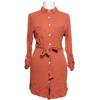 Skjortekjole (Orange) fra Classic Fashion Collection Bomuld