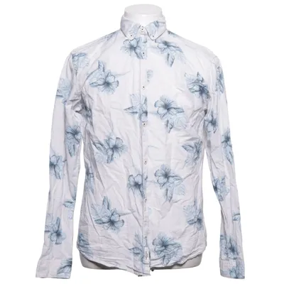 Buttondownskjorte (Hvid, Blå, Flerfarvet) fra Premium by Jack & Jones Bomuld, Linned