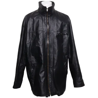 Läderjacka (Svart) från M.I.C. Skinn, Polyester