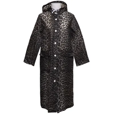 Raincoat (Black, Beige) from Ganni Polyurethane