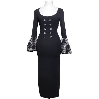 Maxi dress (Black, White) from Anna Cosu
