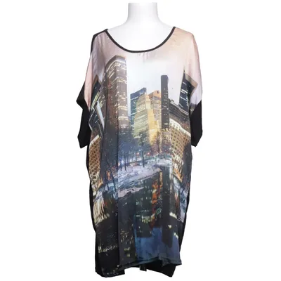 Top (Zwart, Meerkleurig) van Wearhouse Elastaan, Polyester, Viscose