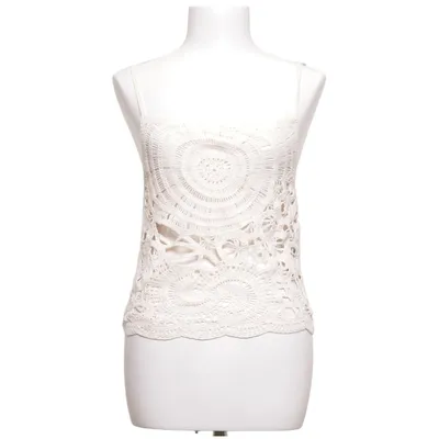Crop top (Beige) van Zara Acryl, Katoen
