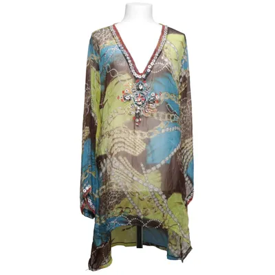 Beach dress (Green, Blue, Brown) from Extra Me Cotton, Polyamide, Polyester, Silk