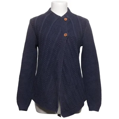 Strickjacke (Blau) von Hansen & Jacob Baumwolle, Wolle