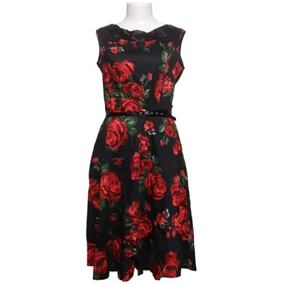 Klänning (Svart, Röd, Grön) från Lady Vintage Bomull, Elastan