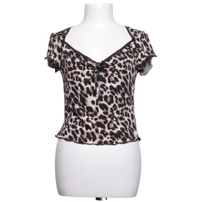Top (Beige, Black, Brown) from Romwe Elastane, Polyester
