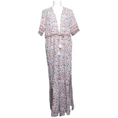 Beach dress (White, Multicolored) from Maison 123 Cotton, Metallic fiber