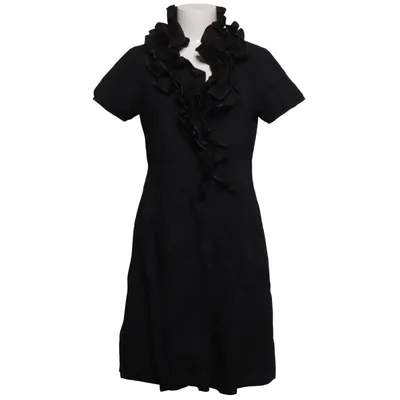 Wrap dress (Black) from Smooph Cotton, Elastane