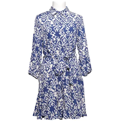 Robe chemise (Bleu, Blanc) de Goa Viscose