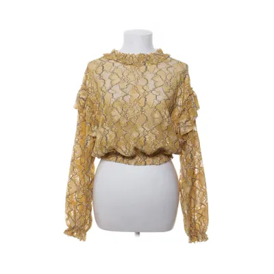 Blus (Gul, Flerfärgad) från Zara W&B Collection Elastan, Nylon, Polyester, Viskos