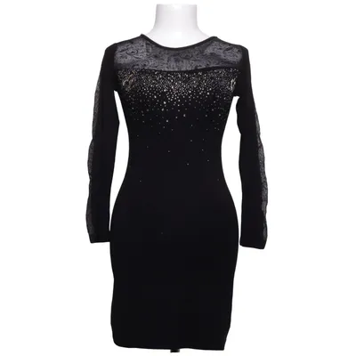 Kjole (Sort) fra Lina Fashion Elastan, Viscose