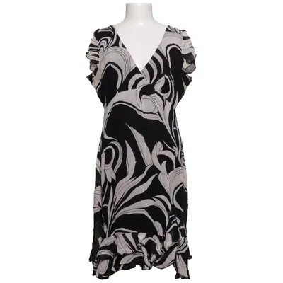 Dress (Black, White) from Night Queen Viscose