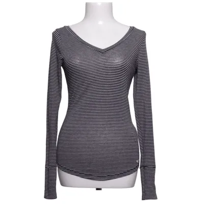 Lange mouwen shirt (Zwart, Wit) van Hollister Elastaan, Polyester, Viscose