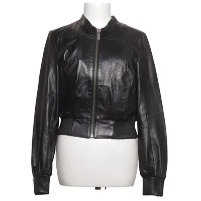 Leather jacket (Black) from Jimmy Choo for H&M Acetate, Leather