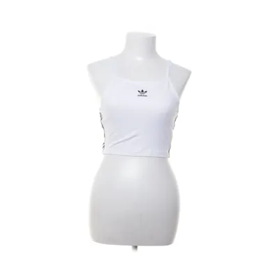 Crop top (Wit) van Adidas Katoen, Elastaan
