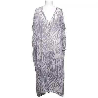 Beach dress (Gray, White) from H&M Conscious Collection Lyocell, Polyester