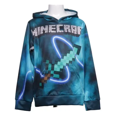 Huvtröja (Blå, Svart, Flerfärgad) från Minecraft Polyester