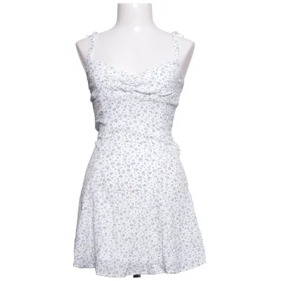 Dress (White, Blue) from Bershka Polyester