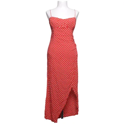 Jurk (Rood, Wit) van Zara Viscose