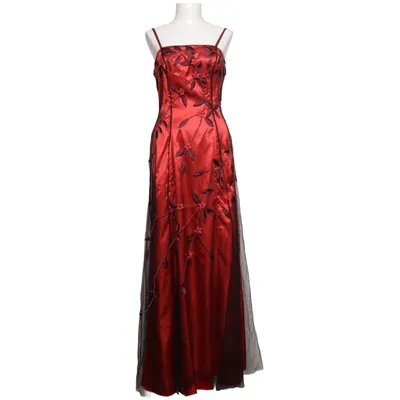 Abendkleid (Rot, Schwarz) von Magic M Polyester, Viskose