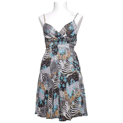 Dress (Black, Blue, Multicolored) from Forget Me Not Cotton, Polyester
