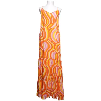 Robe longue (Orange, Jaune, Multicolore) de Smashed Lemon Viscose