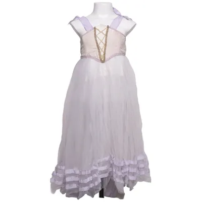 Dress (White, Purple)