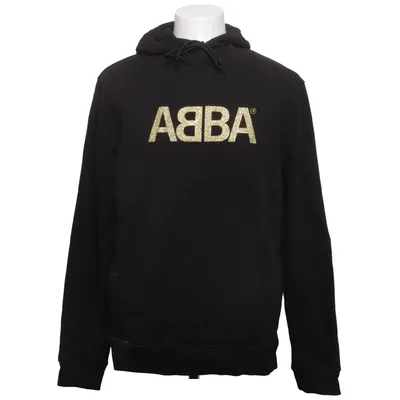 Huvtröja (Svart) från Abba Bomull, Återvunnen polyester