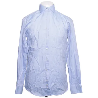 Shirt (Blauw) van Profuomo Katoen