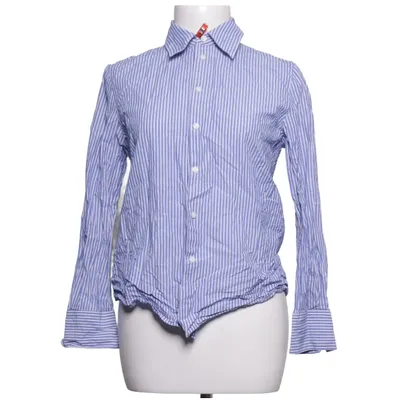 Shirt (Blue, White) from Mango Cotton, Lyocell