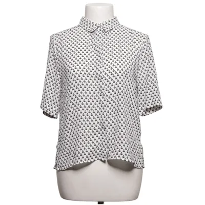 Korte mouwen shirt (Wit, Zwart) van H&M Polyester