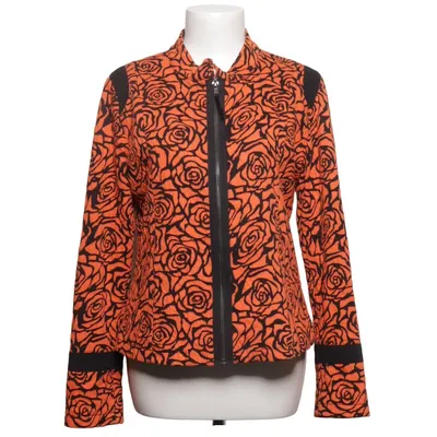 Bikerjack (Oranje, Zwart) van Kriss Katoen, Elastaan, Polyester