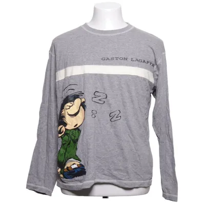 Långärmad t-shirt (Grå, Flerfärgad) från Gaston Luga Bomull, Viskos