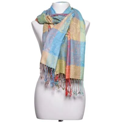 Scarf (Blue, Multicolored) from Pashmina Silk