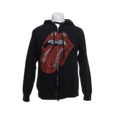 Huvtröja (Svart) från The Rolling Stones Bomull, Polyester