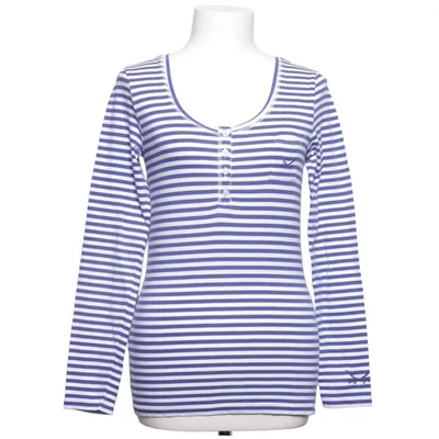 Henley shirt (Blue, White) from Sansibar Cotton, Elastane