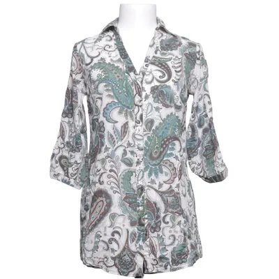 Blouse (Wit, Groen, Blauw) van Vestino