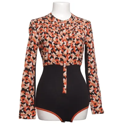 Body (Noir, Orange, Beige) de Blutsgeschwister Coton, Élasthane, Viscose