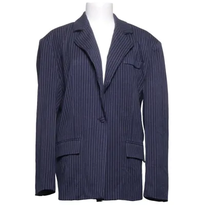 Blazer (Blue) from Ghospell Elastane, Polyester, Viscose