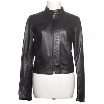 Leather jacket (Black) from Filippa K Cotton, Leather