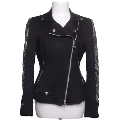 Biker jacket (Black) from Sportalm Cotton, Elastane, Polyamide, Polyurethane, Viscose