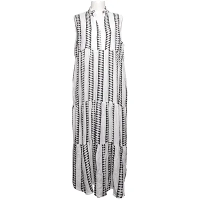Maxi jurk (Zwart, Wit) van Fullah Sugah Viscose