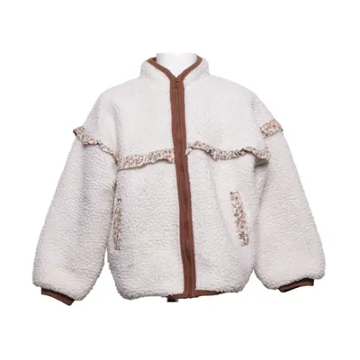 Fleece jacket (White) from Hust and Claire Cotton, Polyester