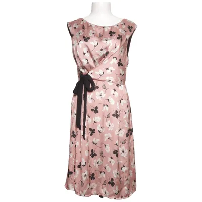 Jurk (Roze, Zwart, Wit) van Le Streghe Viscose