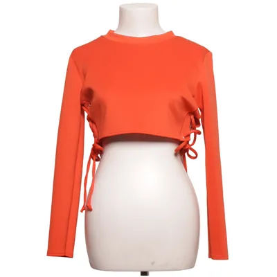 Crop top (Oranje) van Boohoo Elastaan, Polyester