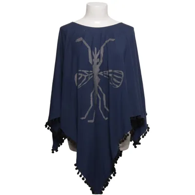 Poncho (Blå) fra Vanilla Fly Elastan, Viscose