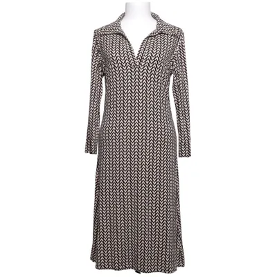 Wrap dress (Beige, Black) from Vera Velour
