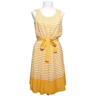 Jurk (Geel, Wit) van Lavand Polyester, Viscose