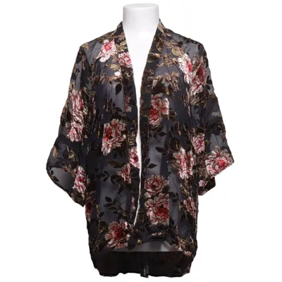 Kimono (Sort, Rød, Brun) fra American Eagle Outfitters Polyamid, Viscose